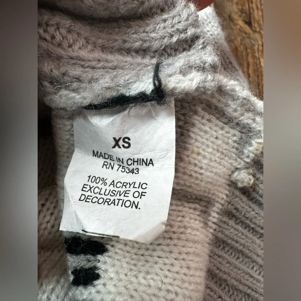 Stylish Gray Dog Print hoodie